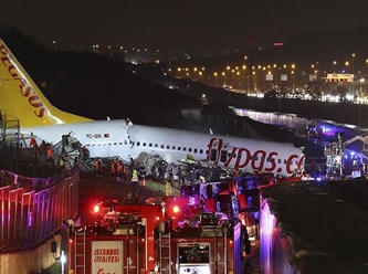 Sabiha Gökçen’de uçak pistten çıktı! : 1 kişi hayatını kaybetti 157 yaralı var