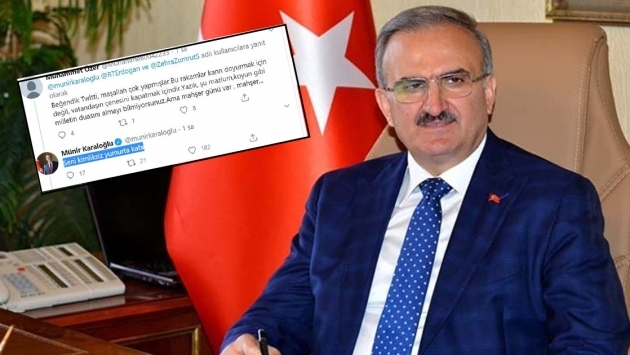 Antalya Valisi'nden Twitter'da tartıştığı vatandaşa: Seni kimliksiz yumurta kafa