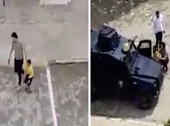 Mardin’den skandal görüntüler: Polis bahçeye çıkan çocukları silahla kovaladı