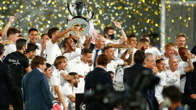 Real Madrid 34. şampiyonluğunu kutladı