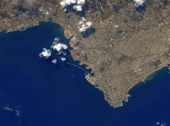 Beyrut Limanı uzaydan böyle görüntülendi