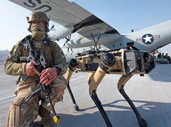 Robot köpekler ABD ordusunun tatbikatına katıldı