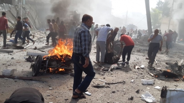 Bab'da bombalı araç patlatıldı: 14 ölü