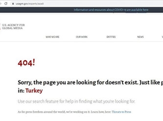 Bu sayfa tıpkı Türkiye’de basın özgürlüğü gibi, yok!