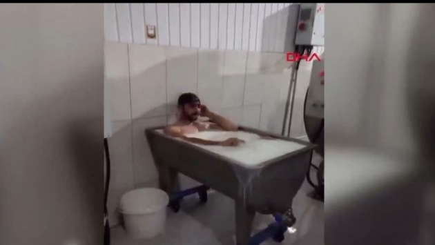 Süt toplama kazanında banyo yapan işçi Uğur Turgut ve görüntüleri çeken Emre Sayar tutuklandı