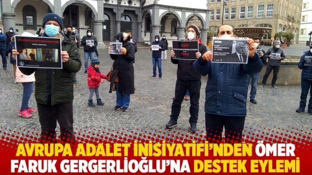 Avrupa Adalet İnisiyatifi’nden Ömer Faruk Gergerlioğlu’na destek eylemi