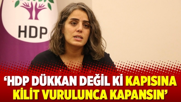 ‘HDP dükkan değil ki kapısına kilit vurulunca kapansın’