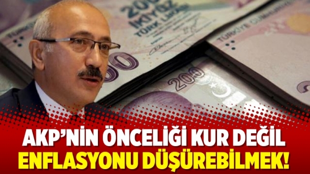 AKP’nin önceliği kur değil enflasyonu düşürebilmek!