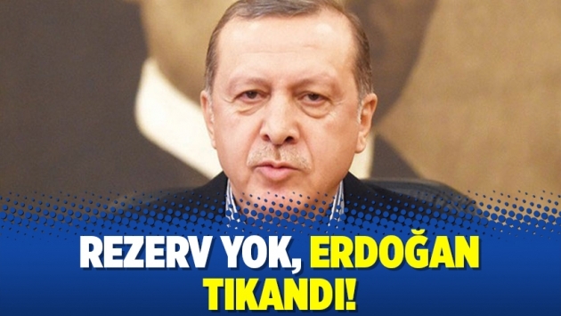 Rezerv yok, Erdoğan tıkandı!