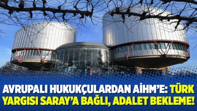 Avrupalı hukukçulardan AİHM’e: Türk yargısı Saray’a bağlı, adalet bekleme!