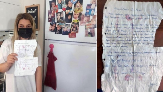 Depremde kaybettiği annesine 10 yıl önce yazdığı mektup, enkazdan çıktı