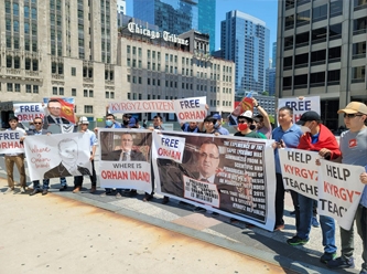 Sapat mezunları kaçırılan Orhan İnandı için ABD'de protesto düzenledi