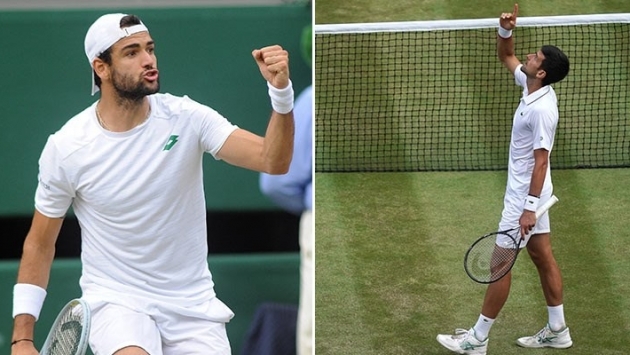 Wimbledon'da tek erkekler finalinin ismi belli oldu: Berrettini-Djokovic
