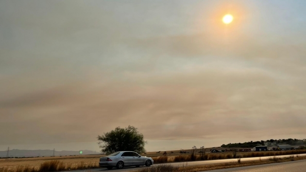 Türkiye'deki yangınlar Kıbrıs'ta da hissedildi: Sokaklara kül yağıyor