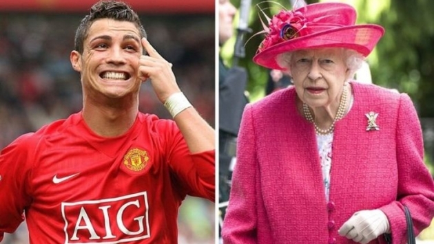 Kraliçe Elizabeth, Ronaldo için 'çizgi'sinin dışına çıktı!