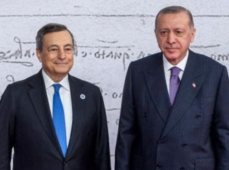 Erdoğan kendisine 'Diktatör' diyen İtalya Başbakanı Draghi  ile görüştü