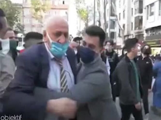 Sokak röportajında ortalık karıştı! AKP'li gurbetçi yanlış adama saldırdı