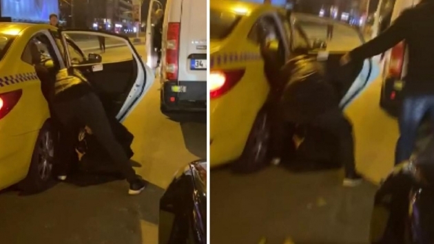İstanbul'da taksici Fransız kadın turisti darp etti
