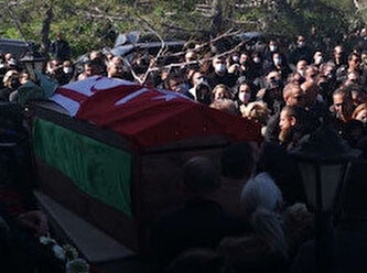 Halil Falyalı'nın cenazesinden dikkat çeken kareler