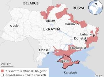 Ukrayna'nın ne kadarı Rus işgali altında