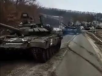 Rus tankları Kiev merkezine ilerliyor