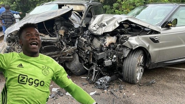 Ajax kalecisi Andre Onana, trafik kazasından ucuz kurtuldu