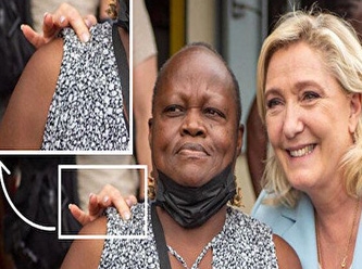 Fransız aday Marine Le Pen ırkçılığın resmini paylaştı!
