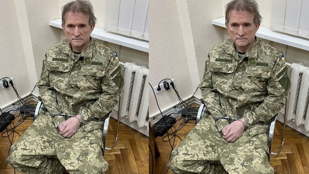 Zelenski, Rus yanlısı siyasetçinin elleri kelepçeli fotoğrafını paylaştı