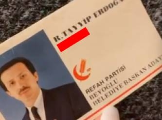 Erdoğan’ın arşivinden çıkan kartvizit sosyal medyada gündem oldu