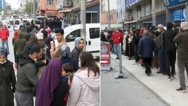 İstanbul’da ücretsiz ayakkabı için metrelerce kuyruk oluştu