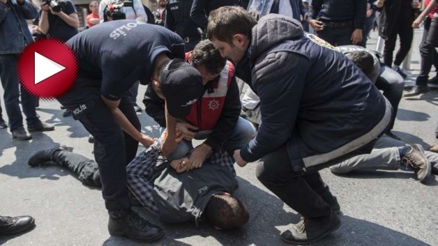 Taksim'de 1 Mayıs müdahalesi: Gözaltılar var