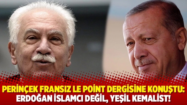 Perinçek Fransız Le Point dergisine konuştu: Erdoğan İslamcı değil, yeşil Kemalist!