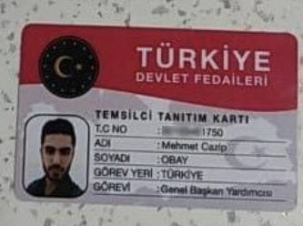 Üzerinden ‘Türkiye Devlet Fedaileri' kimliği çıkan Obay ‘Soylu’nun adamıyım’ demiş