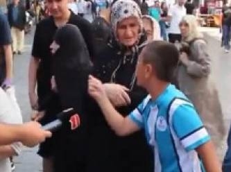 AKP'li kadına 12 yaşındaki çocuk bakın nasıl cevap verdi
