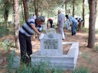 Şehitlikte toplu mezar kazıldığını iddia eden şahıs gözaltına alındı
