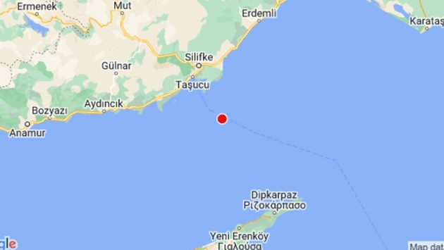 Mersin'de 3.5 büyüklüğünde deprem meydana geldi