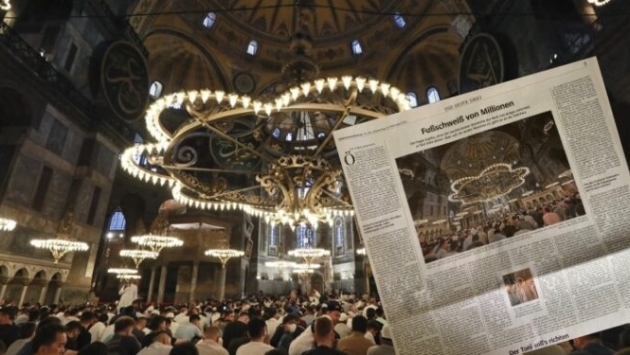 Alman gazetesi, Ayasofya Camii’ndeki tahribatı yazdı