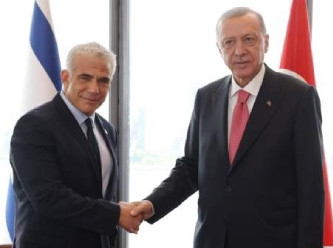 Erdoğan, İsrail Başbakanı Lapid ile görüştü