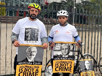 Hapisteki gazeteciler için pedallıyorlar