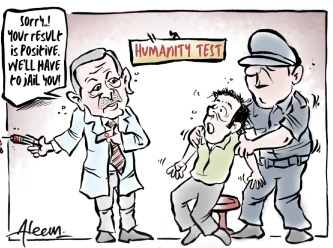 Hindistanlı karikatürist nefret operasyonunu çizdi: ‘İnsanlık testi’