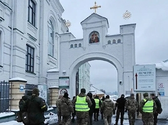 Ukrayna’dan Ortodoks Hıristiyan manastırına baskın