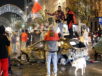 Fas'ı zaferinden sonra Belçika ve Hollanda’da sokaklar yine karıştı