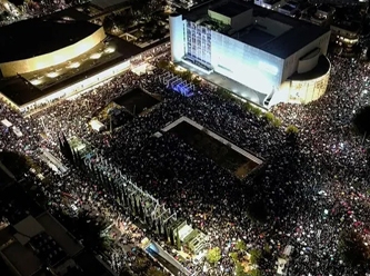 İsrail'de hükümet karşıtı protestoya 80 bin kişi katıldı
