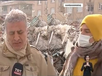 Depremzede AKP'yi eleştirdi, TRT apar topar yayını kesti