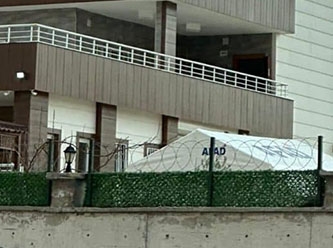 AKP’li yönetici sağlam villasında AFAD çadırı kurdu