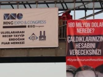 Hakaret davasının gerekçesi: 'Yandaki pankartta' Erdoğan'ın ismi geçiyor