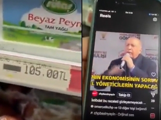Marketlerde Erdoğan'a video şoku!