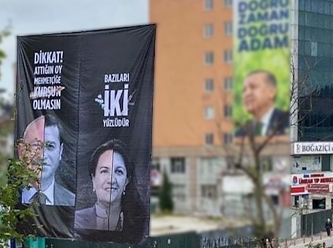 Ülkü Ocakları'na provokatif Kılıçdaroğlu ve Akşener afişi asıldı
