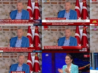 George Orwel'ın 1984'ü gibi: Tam 18 Tv kanalı aynı anda Erdoğan'ı yayınladı