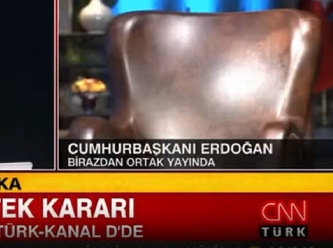Erdoğan'ın oturacağı koltuk canlı yayında!